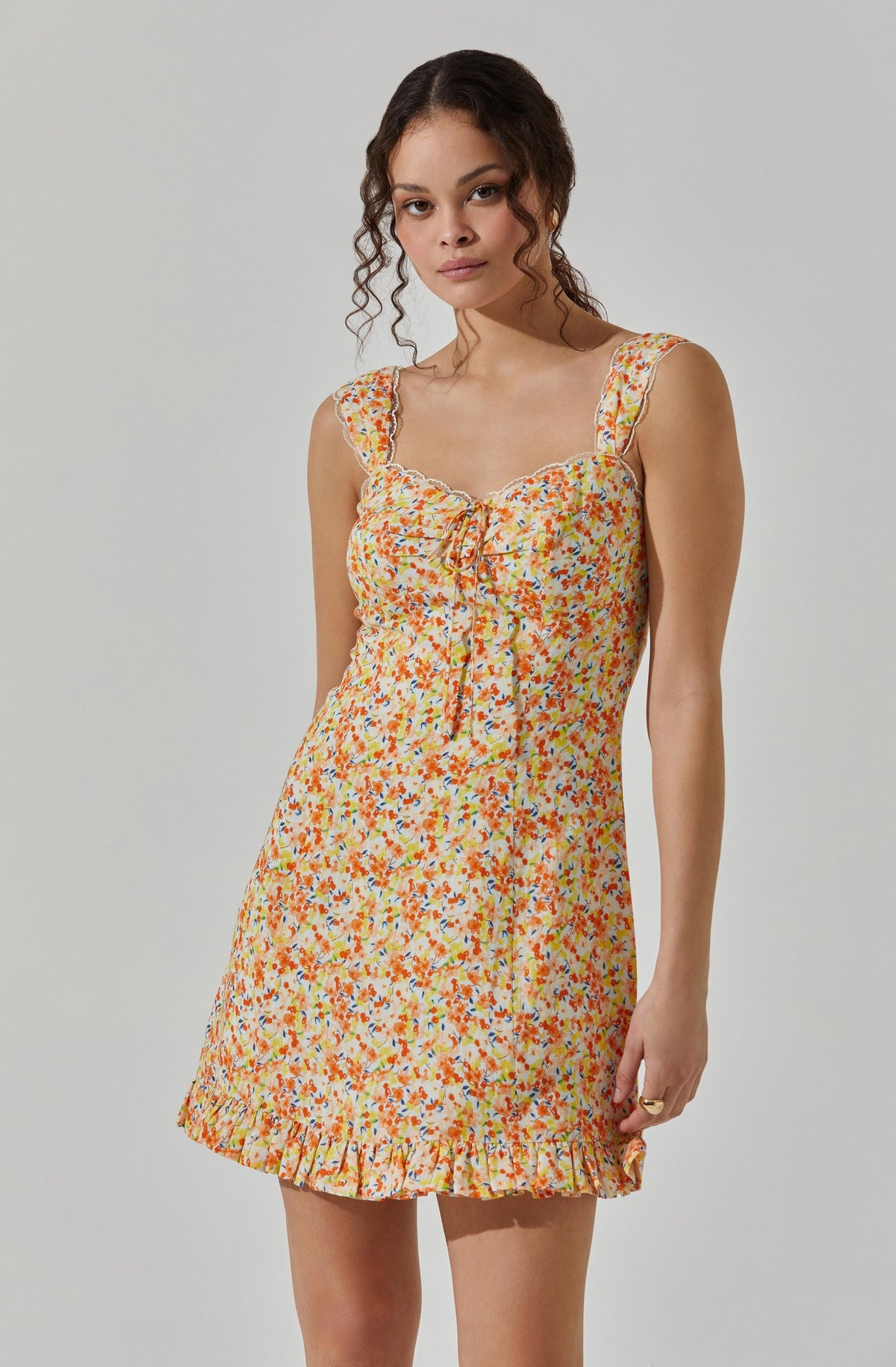 ASTR the label floral mini outlet dress