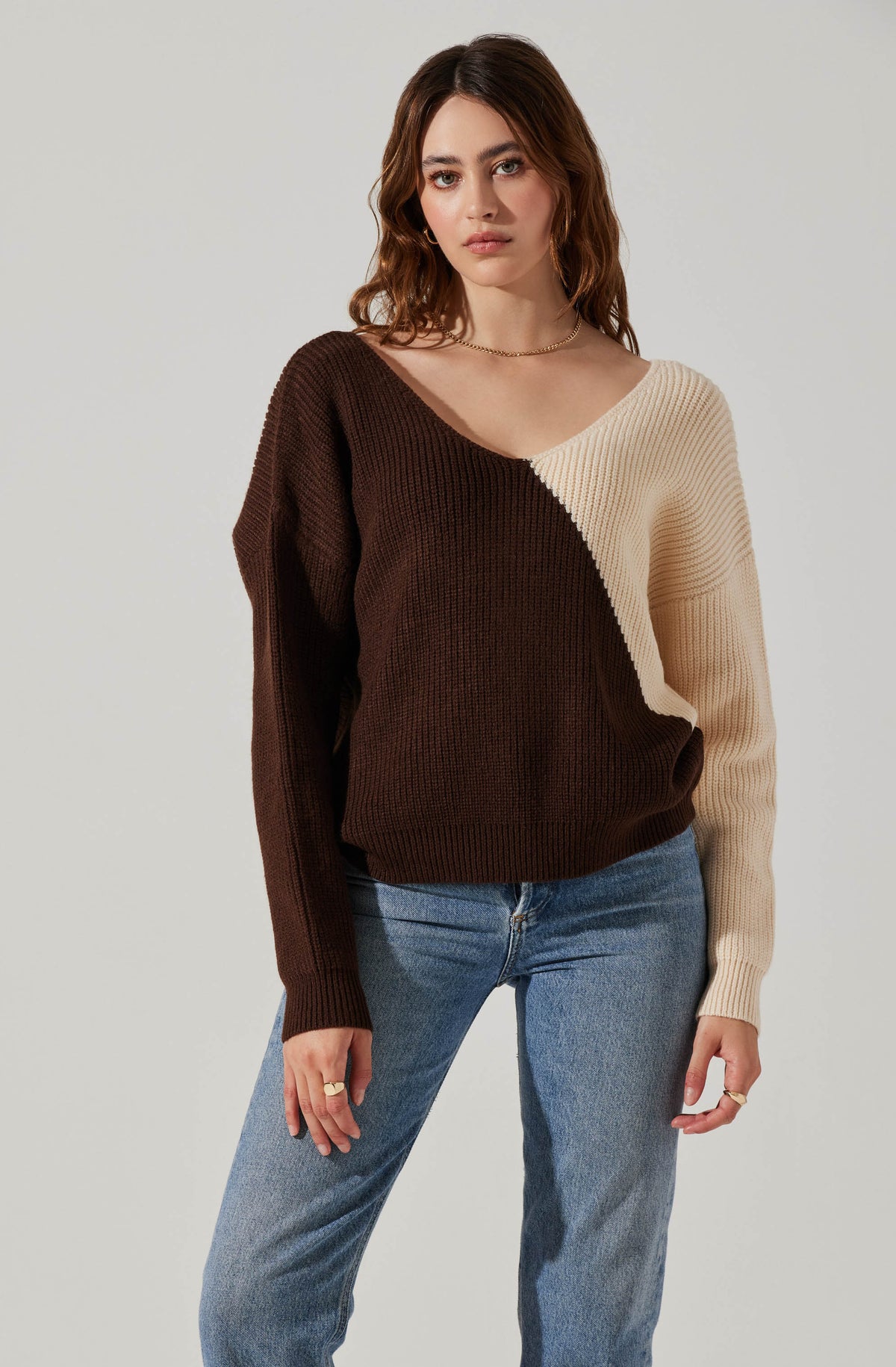 Twist Neck Cutout Sweater – ASTR The Label