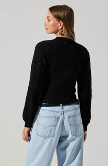 Mock Neck Bolero Sweater