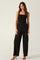 Sticky add to cart - Cross Front Linen Jumpsuit