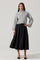 Sticky add to cart - Full Flared Poplin Midi Skirt