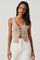 Sticky add to cart - Crochet Front Tie Flyaway Top