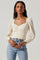 Sticky add to cart - Long Sleeve Ruched Puff Sleeve Top