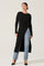 Sticky add to cart - Ribbed Hi Slit Button Sweater