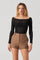 Sticky add to cart - Boat Neck Open Knit Top