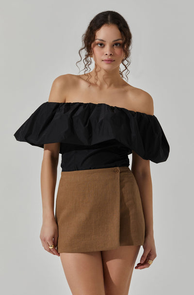 Off Shoulder Ruffle Top