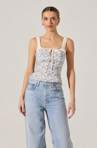 Floral Milkmaid Top