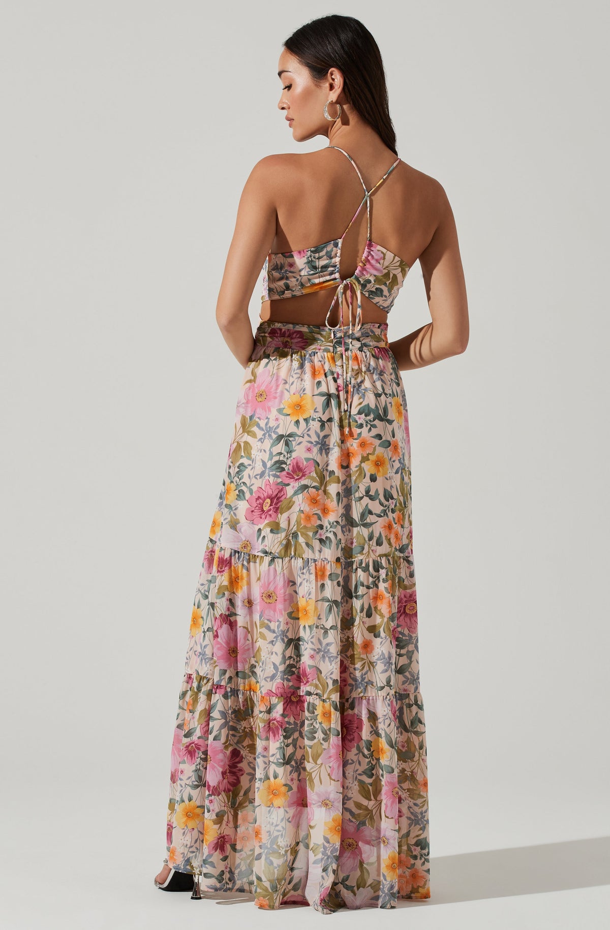 Frolic Floral Cutout Maxi Dress