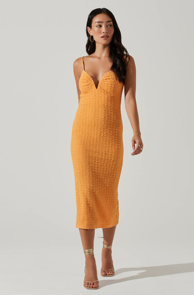 Signy Textured Midi Dress