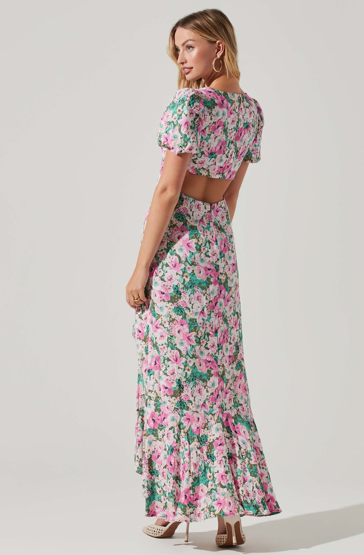 Dayanara Puff Sleeve Floral Maxi Dress – ASTR The Label