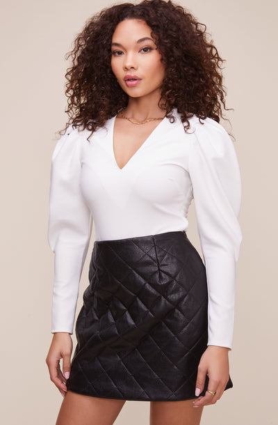 Quilted Mini Skirt – ASTR The Label