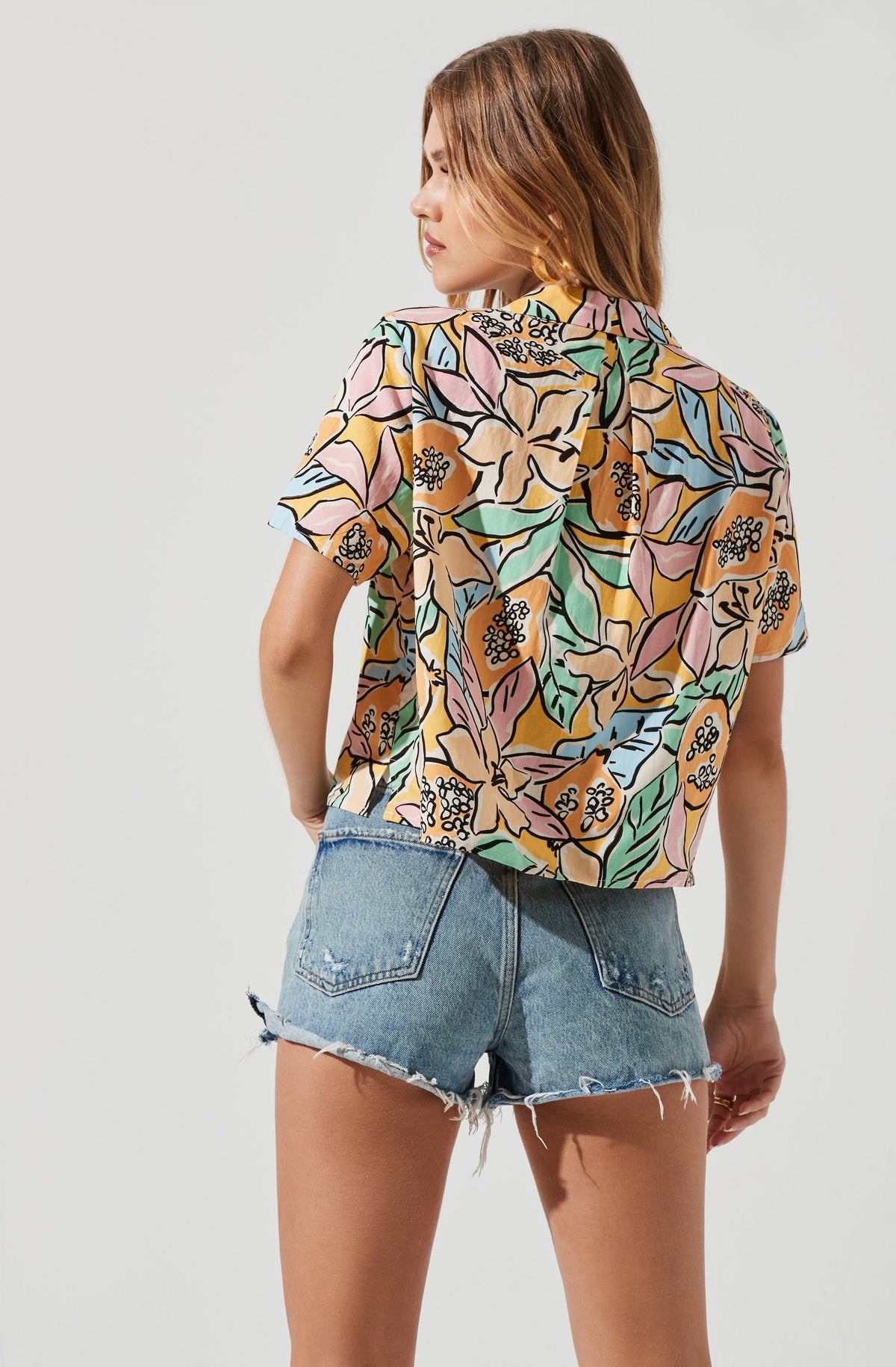 Tourist Fruit Button Down Top – ASTR The Label