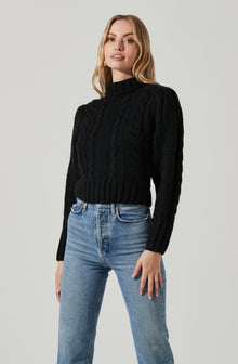 Haisley Cable Knit Turtleneck Sweater – ASTR The Label