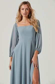 Lucinda Square Neck Long Sleeve Maxi Dress – ASTR The Label