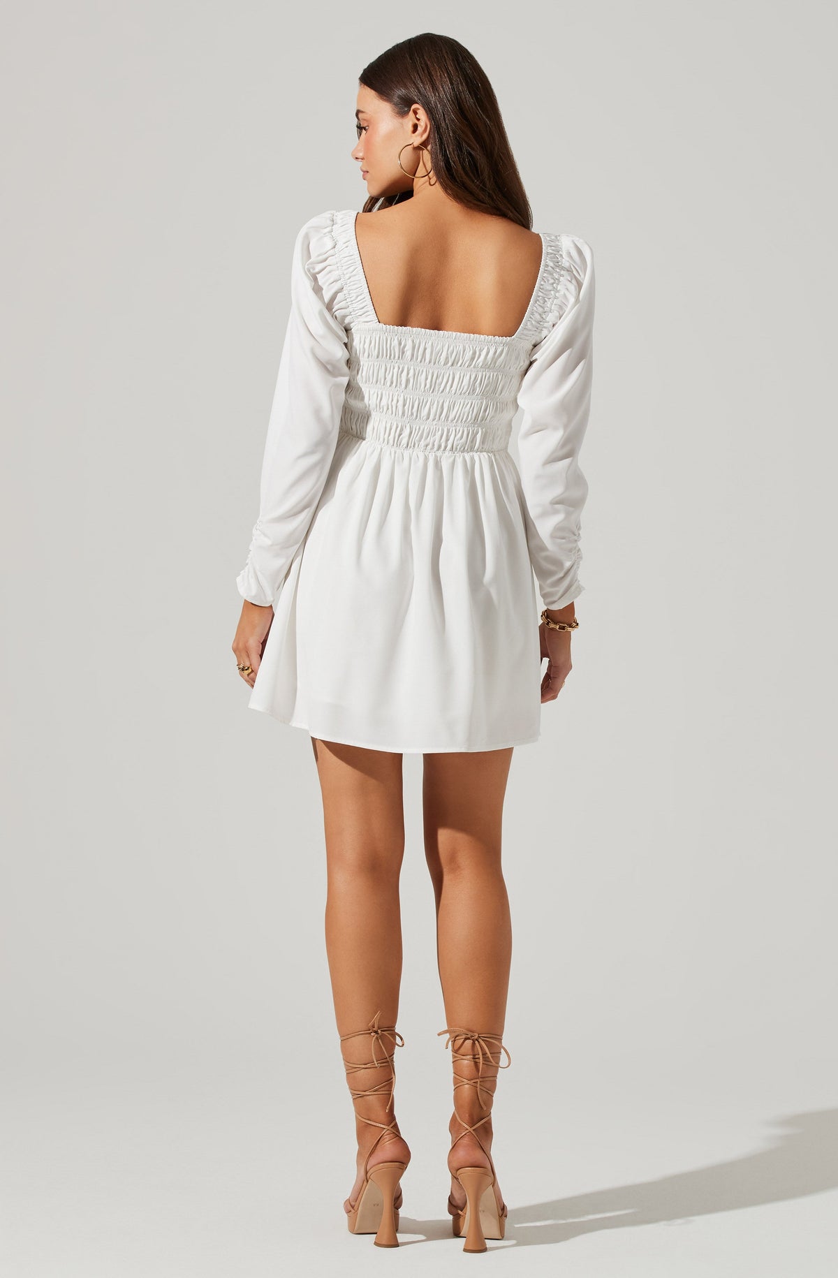 Cinched waist outlet cocktail dress