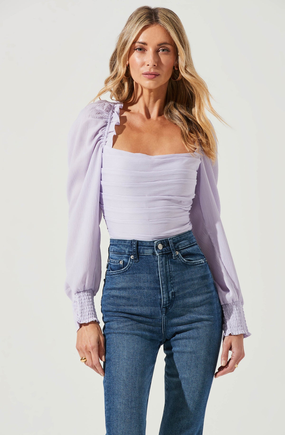 Long Sleeve Milkmaid Top – ASTR The Label